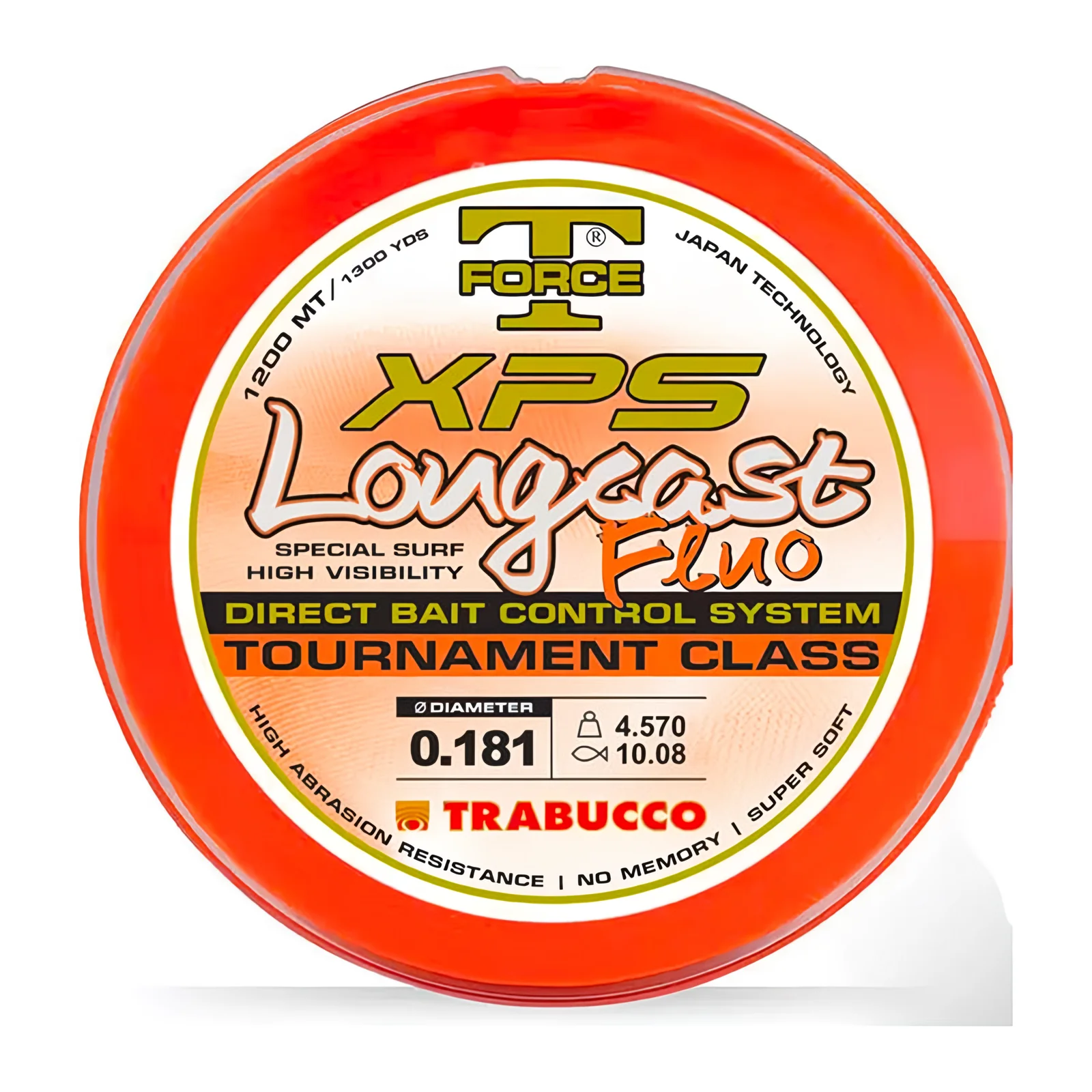 Trabucco Lenza T-Force XPS Longcast fluo Tournment Class 0,355mm